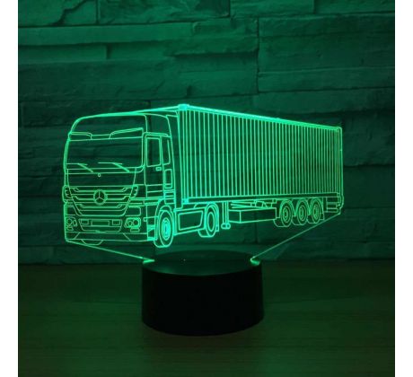 Beling 3D lampa, Mercedes s prívesom, 16 barebná K20