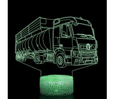 Beling 3D lampa, Mercedes Actros fuel truck, 7 farebná O13