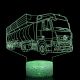 Beling 3D lampa, Mercedes Actros fuel truck, 7 farebná O13