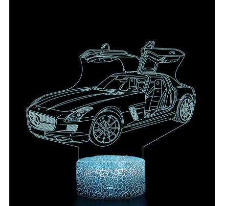 Beling 3D lampa, Mercedes Benz SLS AMG GT, 7 farebná O4