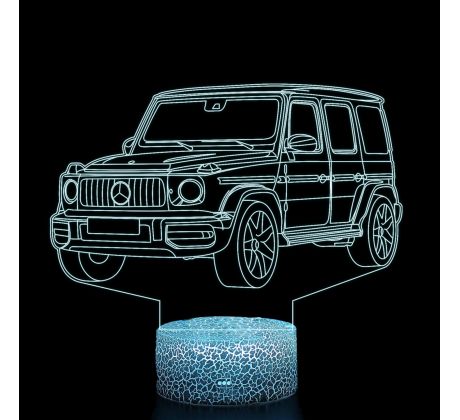 Beling 3D lampa, Mercedes G63 AMG, 7 farebná O6