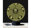 Beling 3D lampa, Lopta s logom Juventus, 7 barevná S90