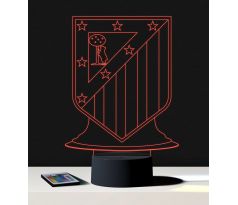 Beling 3D lampa, Atlético Madrid, 7 barevná S234