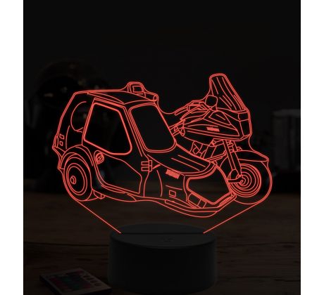 Beling 3D lampa,Yamaha zo sajdkárov 2, 7 farebná ZZ64