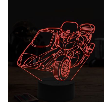 Beling 3D lampa,Yamaha zo sajdkárov, 7 farebná ZZ63