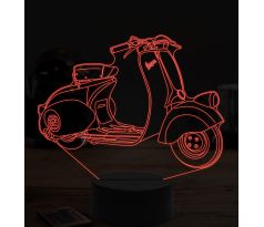 Beling 3D lampa,Vespa 98, 7 farebná ZZ62