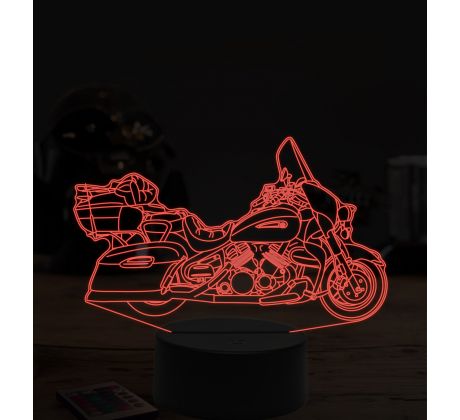 Beling 3D lampa,Star motorbike, 7 farebná ZZ56