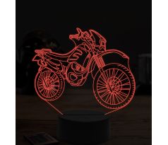 Beling 3D lampa,Motokrossová motorka 2, 7 farebná ZZ51