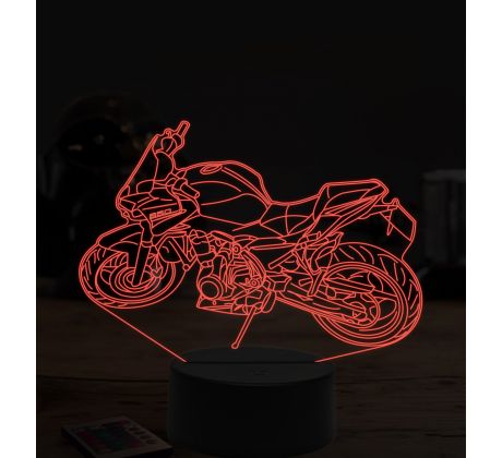 Beling 3D lampa,Kawasaki Z650, 7 farebná ZZ50