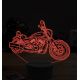 Beling 3D lampa, harley davidson night road, 7 farebná ZZ40