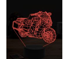 Beling 3D lampa, Cop bike, 7 farebná ZZ30