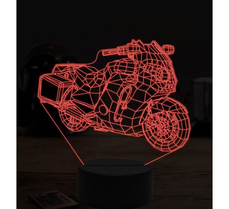 Beling 3D lampa, Cop bike, 7 farebná ZZ30