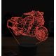 Beling 3D lampa, Cop bike, 7 farebná ZZ30