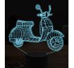 Beling 3D lampa,vespa skúter, 7 farebná ZZ13