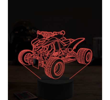 Beling 3D lampa,Suzuki štvorkolka, 7 farebná ZZ12