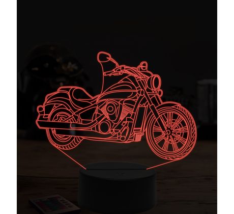 Beling 3D lampa, Kawasaki VN900, 7 farebná ZZ11