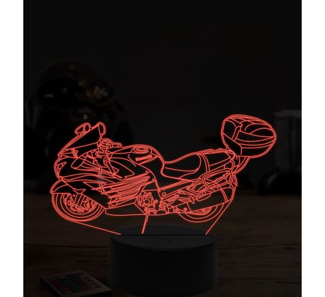 Beling 3D lampa,Kawasaki Ninja ZX-14R, 7 farebná ZZ10