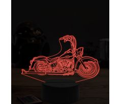 Beling 3D lampa, Harley davidson bike 2, 7 farebná ZZ7