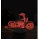 Beling 3D lampa, Harley davidson bike 2, 7 farebná ZZ7