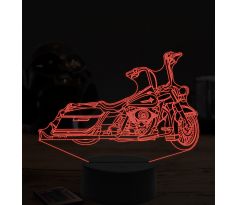 Beling 3D lampa, Harley davidson bike, 7 farebná ZZ5