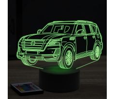 Beling 3D lampa,nissan patrol 2021, 7 farebná Y119