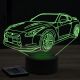 Beling 3D lampa,nissan GTR R35 model 2, 7 farebná Y115