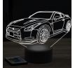 Beling 3D lampa,nissan GTR R35 model 2, 7 farebná Y115