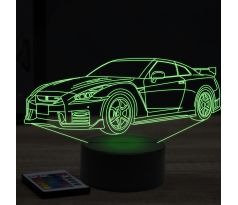 Beling 3D lampa,nissan GTR R35, 7 farebná Y114