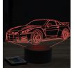 Beling 3D lampa,nissan GTR R35, 7 farebná Y114