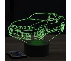 Beling 3D lampa,nissan GTR R33, 7 farebná Y112