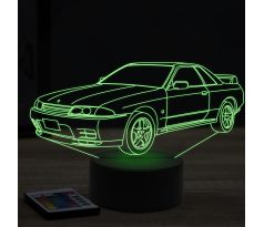 Beling 3D lampa,nissan GTR R32, 7 farebná Y11