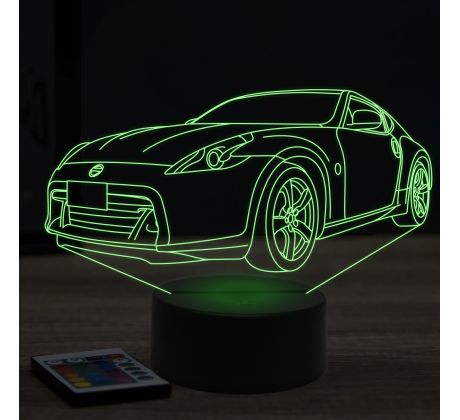 Beling 3D lampa, nissan 370Z, 7 farebná Y8