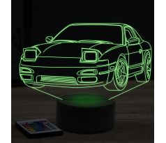 Beling 3D lampa, nissan 240SX, 7 farebná Y5