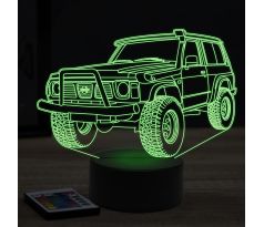 Beling 3D lampa, nissan safari 1995, 7 farebná Y1