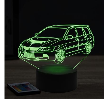 Beling 3D lampa, Mitsubishi Lancer Evo 9 vagon,7 farebná Y35