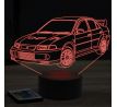 Beling 3D lampa, mitsubishi EVO6 ,7 farebná Y28