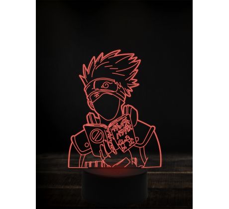 Beling 3D lampa, Naruto kakashi,7 farebná Y38L11