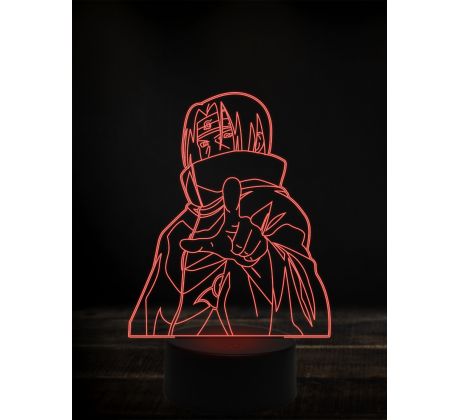 Beling 3D lampa, Naruto itachi,7 farebná Y38L10