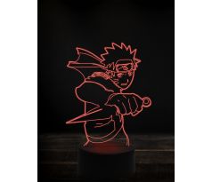 Beling 3D lampa, Naruto,7 farebná Y38L5