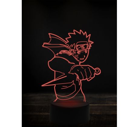 Beling 3D lampa, Naruto,7 farebná Y38L5