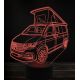Beling 3D lampa,Volkswagen T6.1, 7 farebná VW46