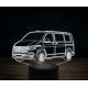 Beling 3D lampa,Volkswagen T6, 7 farebná VW45