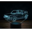 Beling 3D lampa, Volkswagen Golf 2 cabrio, 7 farebná VW41