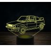 Beling 3D lampa, Volkswagen Golf 2 cabrio, 7 farebná VW41