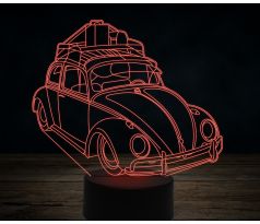 Beling 3D lampa,old Volkswagen beetle, 7 farebná VW39