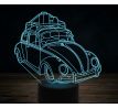 Beling 3D lampa,old Volkswagen beetle, 7 farebná VW39