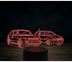 Beling 3D lampa,Volkswagen MK1 cabrio a Polo, 7 farebná VW37