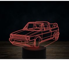 Beling 3D lampa,Volkswagen MK1 cabrio 81, 7 farebná VW36