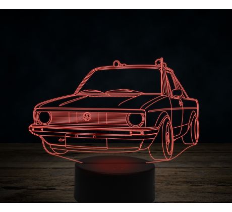 Beling 3D lampa,Volkswagen caddy, 7 farebná VW34