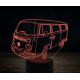Beling 3D lampa,Volkswagen T2,7 farebná VW30